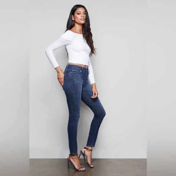 GOOD AMERICAN Good Legs Skinny Jeans High‎ Rise Sculpting Shaping Size 4 27 New - Picture 14 of 14